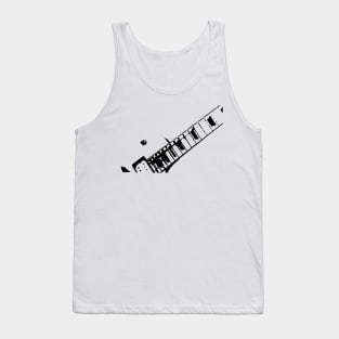 Black Guitar neck Tank Top